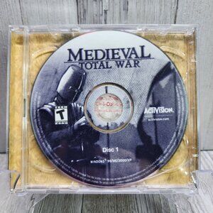 Vintage Medieval: Total War PC Video Game CD-ROM 2002 2 Disc Set